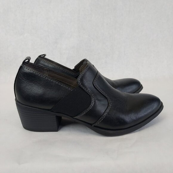 EuroSoft Alena Loafer Women's 9.5 Black Ankle Boot Slip On Heel Comfort Western - Picture 8 of 16